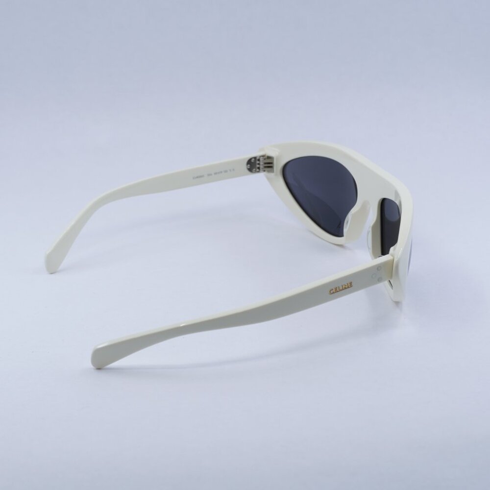 Celine CL40261I 25A Sunglasses - Shiny Ivory Frame, Smoke Lenses - Lowest Price! - Picture 10 of 11